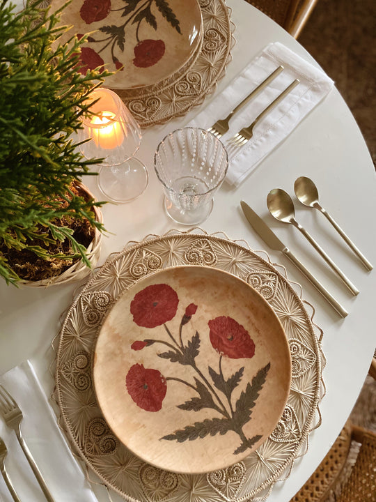 POPPY PLATE, MELAMINE
